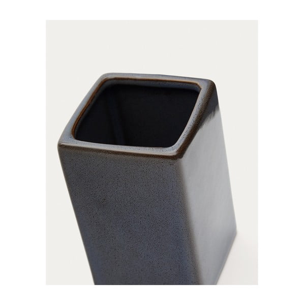 Tmavě modrý keramický kelímek na zubní kartáčky Silvet – Kave Home-image-2