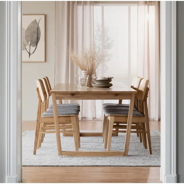 Přírodní jídelní stůl v dubovém dekoru Rowico Colonsay, 215 x 96 cm-image-1