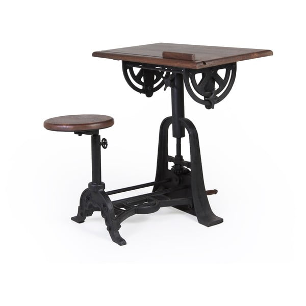 Pracovní stůl s židličkou z mangového dřeva Moycor Pipa