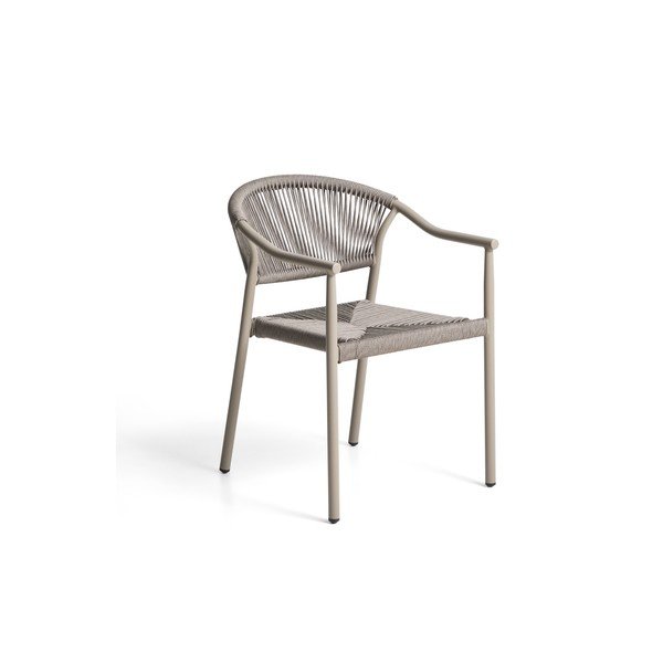 Taupe ratanová zahradní židle Livadia – Kave Home