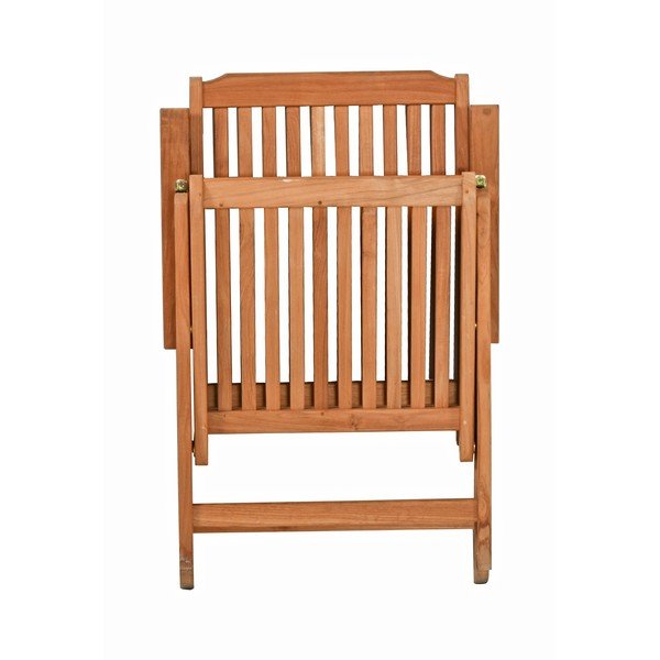 Hnědé dřevěné zahradní křeslo Solo – Garden Pleasure-image-3