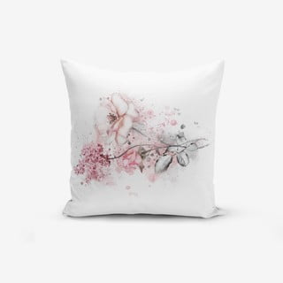 Povlak na polštář s příměsí bavlny Minimalist Cushion Covers Ogea Flower Leaf, 45 x 45 cm