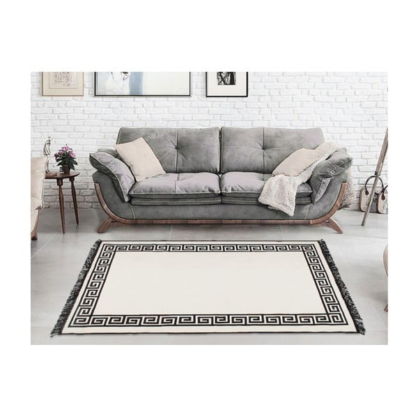 Béžovo-černý oboustranný koberec Justed, 80 x 150 cm-image-4