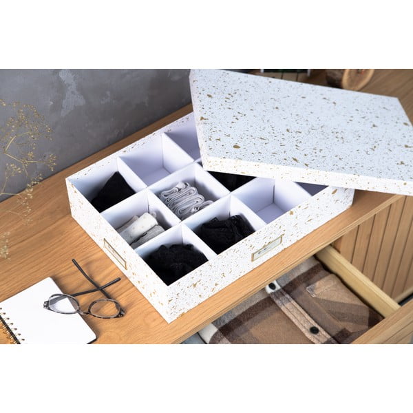 Krabice s přihrádkami ve zlato-bílé barvě Bigso Box of Sweden Jakob-image-1