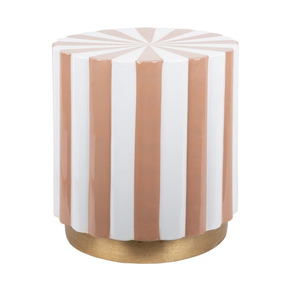 Kovový kulatý odkládací stolek ø 40 cm Candy Swirl – Leitmotiv