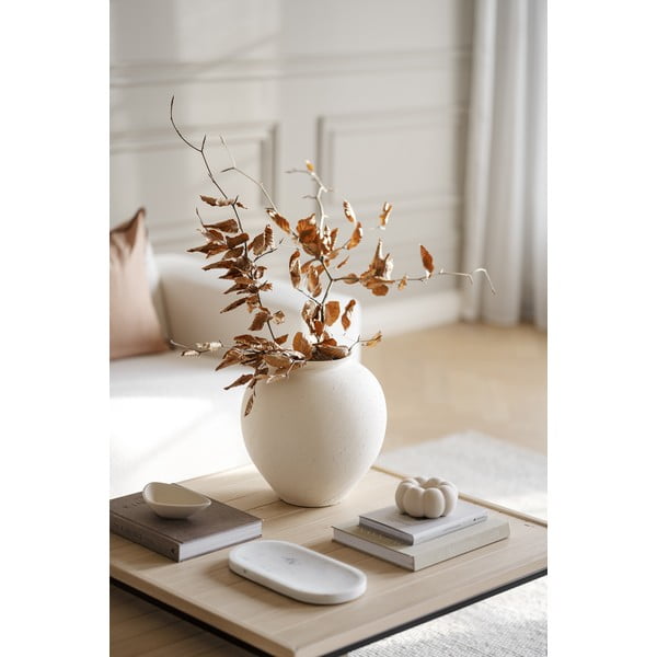 Konferenční stolek s deskou z dubového dřeva v přírodní barvě ø 80 cm Deerfield – Rowico-image-4