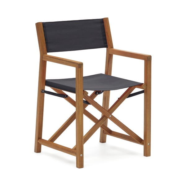 Černá/dřevěná zahradní židle Thianna – Kave Home