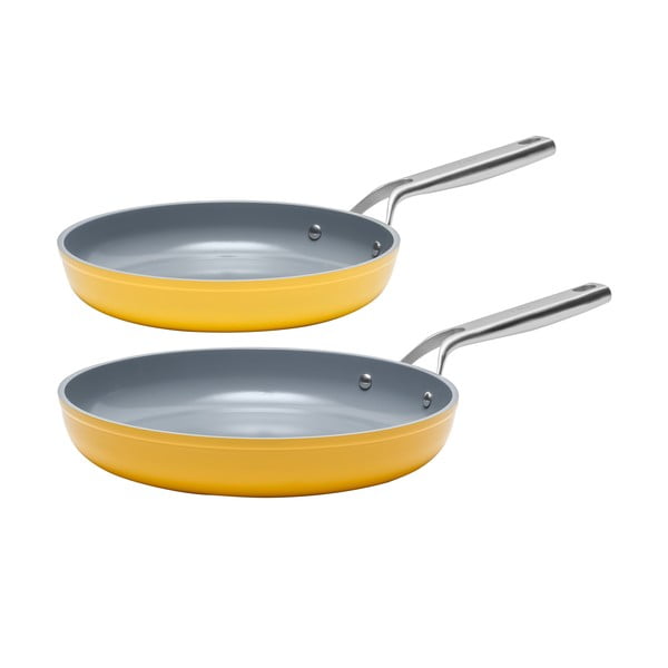 Pánve v sadě 2 ks s keramickým povrchem ø 30 cm Meda 3.0 – FABINI