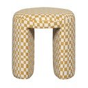 Žlutá čalouněná stolička Charlie – WOOOD