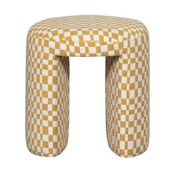 Žlutá čalouněná stolička Charlie – WOOOD