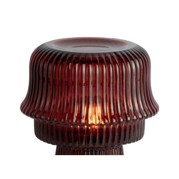 Vínová skleněná stolní lampa (výška 26 cm) Cadiz – Leitmotiv-image-3