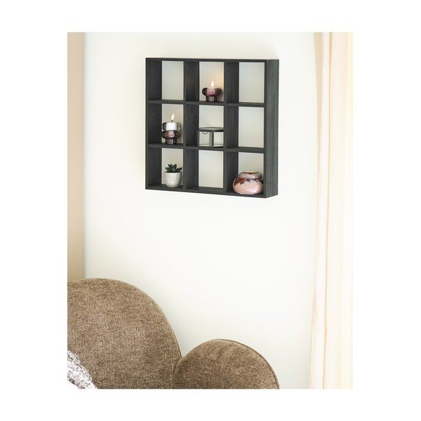 Černá patrová police z borovicového dřeva 46 cm Moss – House Nordic-image-1