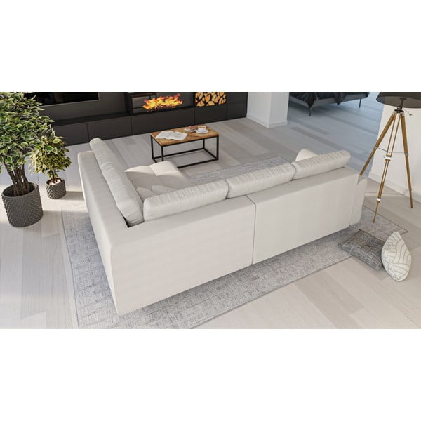 Krémová rohová pohovka (pravý roh) Ariella – Ropez-image-3