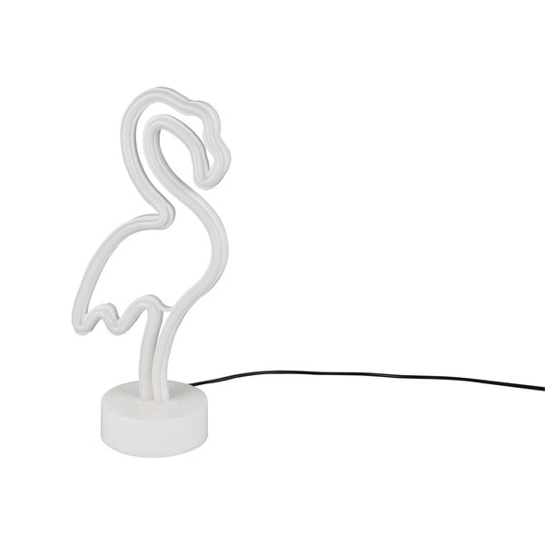 Bílá LED stolní lampa (výška 29 cm) Flamingo – Trio