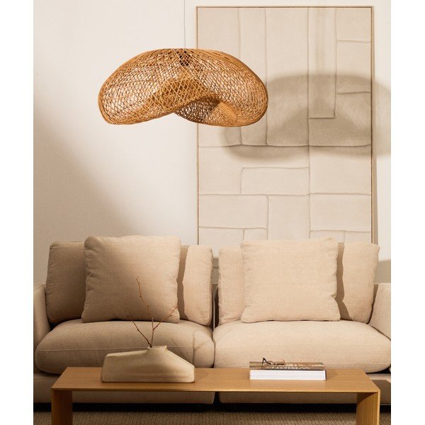 Ratanové stínidlo v přírodní barvě 58x85 cm Isora – Kave Home-image-1