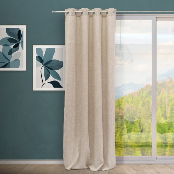 Hnědý závěs 140x260 cm Cuadrille – Casa Selección-image-1