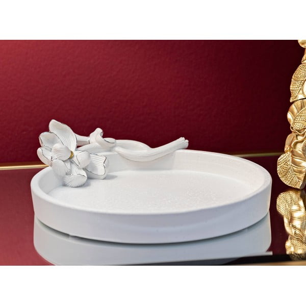 Dekorační tác z polyresinu ø 21 cm Magnolia – Mauro Ferretti-image-1