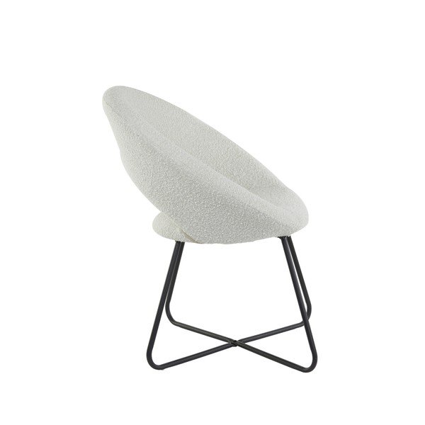 Bílé křeslo z textilie bouclé Antony – Light & Living-image-2