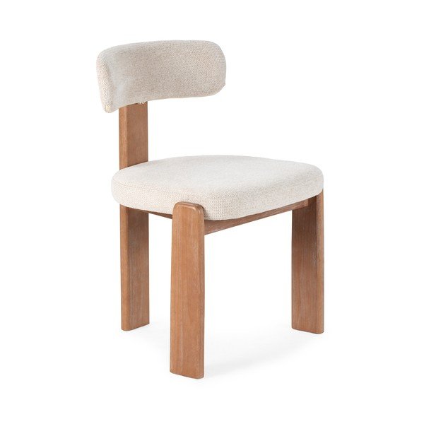 Krémové čalouněné jídelní židle v sadě 2 ks Nadia – MOME-image-2