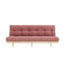 Růžová manšestrová pohovka 200 cm Lean – Karup Design