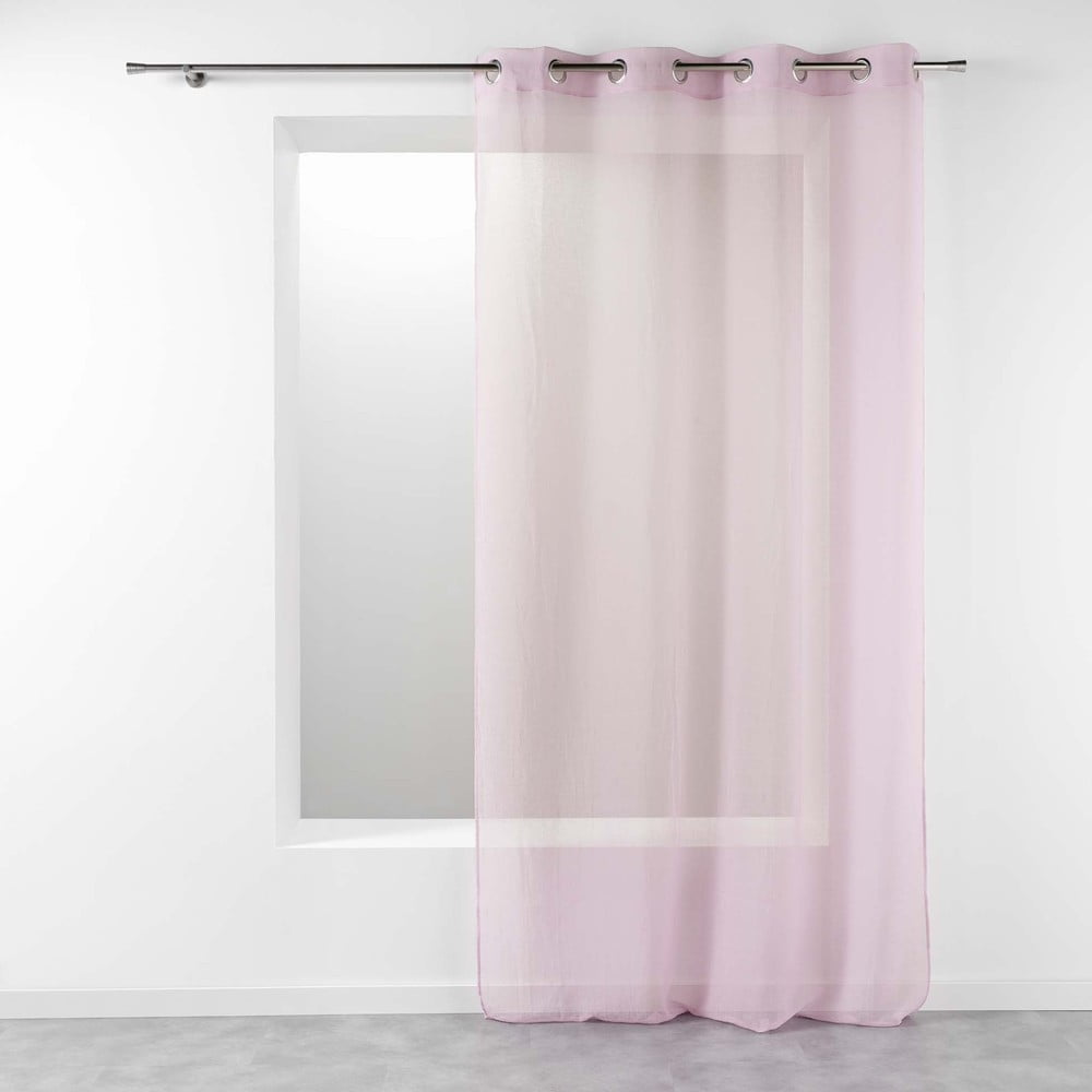Douceur d'Intérieur Telma Crash Curtain with Eyelets 140 x 280 cm Tin