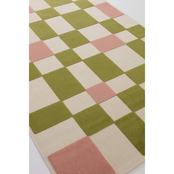 Zelený/růžový vnitřní a venkovní běhoun 80x150 cm Valma – Jotex-image-4