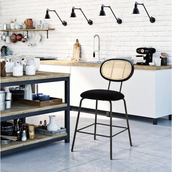 Černá barová židle Mauro Ferretti Osaka-image-1