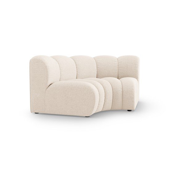 Krémový žinylkový modul pohovky (variabilní roh) Lupine – Micadoni -image-1