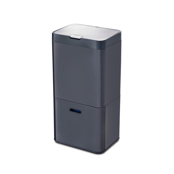 Šedý koš na tříděný odpad Joseph Joseph IntelligentWaste Totem 58-image-2