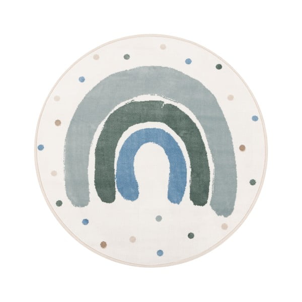 Zelený/slonovinový dětský koberec ø133 cm Joyful Mint – FD