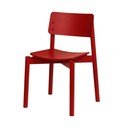 Červená stohovatelná jídelní židle Wem – noo.ma