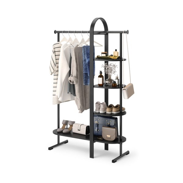 Černá předsíňová sestava z eukalyptového dřeva Bellwood – Umbra-image-3