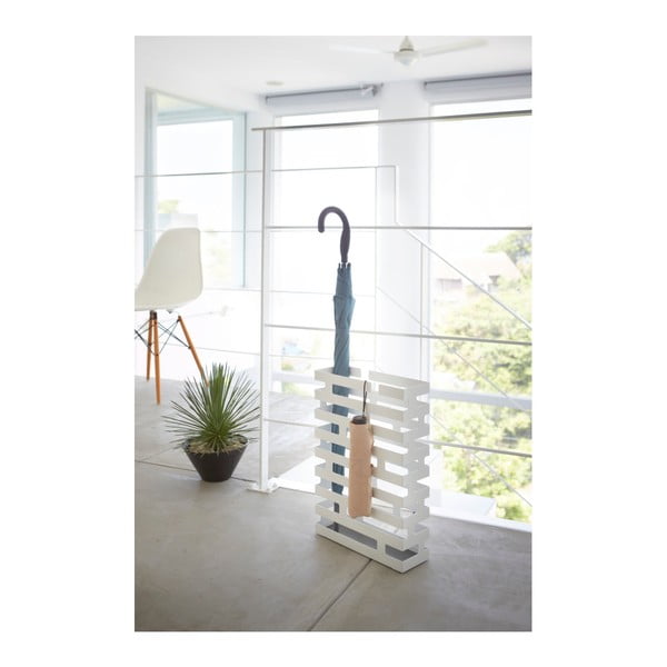 Bílý stojan na deštníky YAMAZAKI Brick, šířka 30 cm-image-1