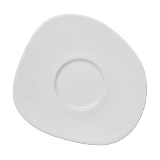 Bílý porcelánový podšálek Villeroy & Boch Like Organic, 17,5 cm