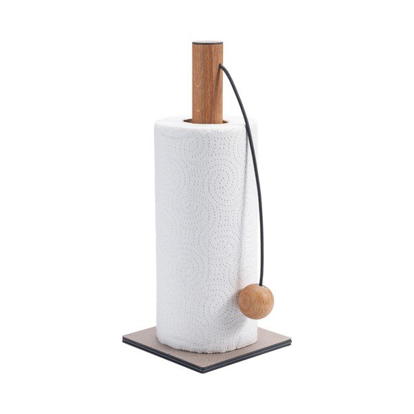 Šedý stojan na papírové utěrky ø 13 cm Bull – LIND DNA