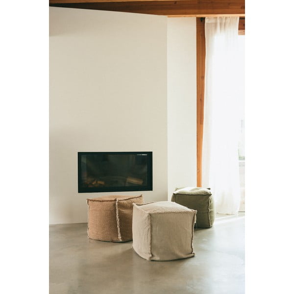 Okrově žlutý sedací vak Handloom – Lorena Canals-image-2