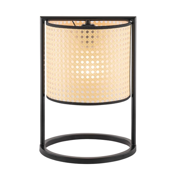 Béžová stolní lampa Fischer & Honsel Tyler, výška 36 cm