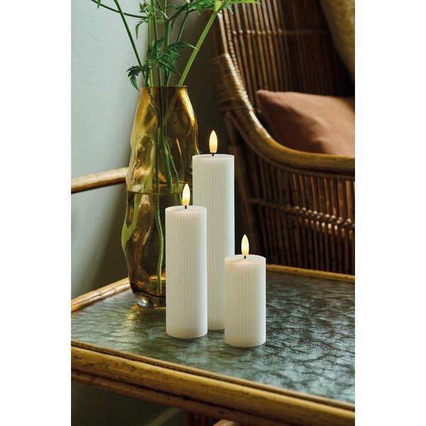 Bílé dobíjecí světelné dekorace v sadě 3 ks Smilla – Sirius-image-1