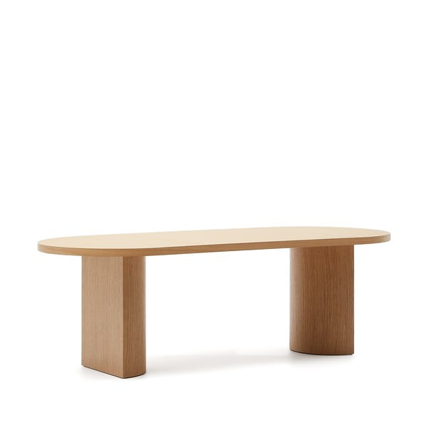 Jídelní stůl v dekoru dubu 100x240 cm Nealy – Kave Home-image-3