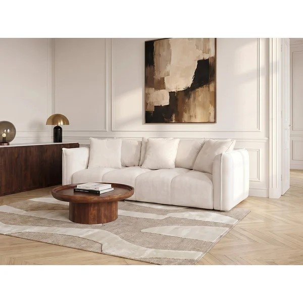 Bílá žinylková pohovka Harlem – Bobochic Paris-image-1