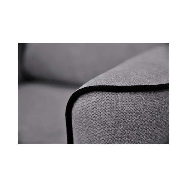 Šedé křeslo s černými nohami Mazzini Sofas Wasp-image-4