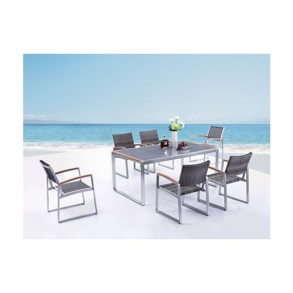 Šedé zahradní křeslo Ava – Garden Pleasure-image-4