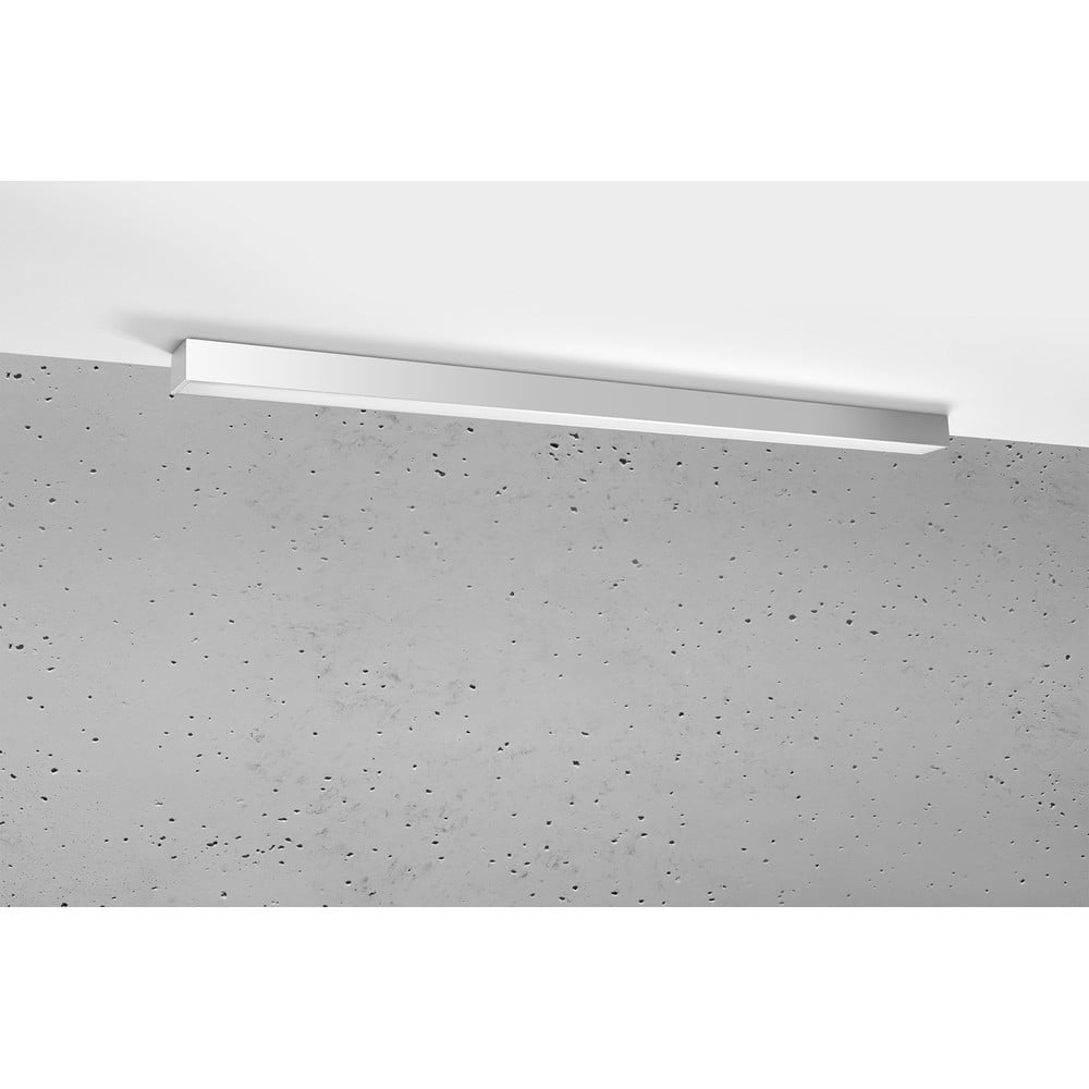 Šedé LED stropní svítidlo 117x6 cm Lemmi - Nice Lamps