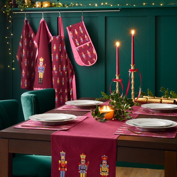 Bavlněné utěrky v sadě 4 ks s vánočním motivem 70x50 cm Christmas Nutcracker – Catherine Lansfield-image-2