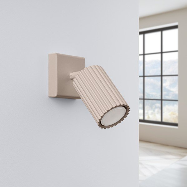 Taupe kovové bodové svítidlo 8x16 cm Gleam – Sollux-image-2