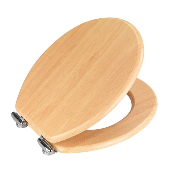 WC sedátko a snadným zavíráním Wenko Beech Nature, 43 x 37 cm-image-2