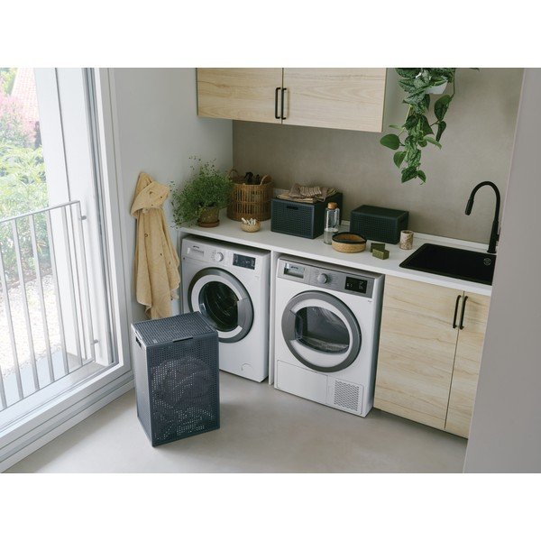 Tmavě šedý úložný box s víkem z recyklovaného plastu 19x30x15 cm Kaya – Curver-image-2