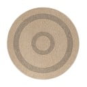 Černo-béžový kulatý venkovní koberec ø 80 cm Comilla – Ayyildiz Carpets