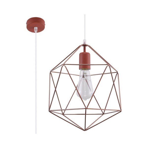 Stropní svítidlo v měděné barvě Sollux Donato-image-1