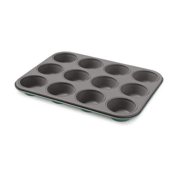 Zelená ocelová forma na 12 muffinů Bon Ton Guardini